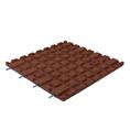 Rubber terrastegel rood 50x50x2,5cm