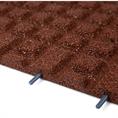Rubber terrastegel rood 50x50x2,5cm