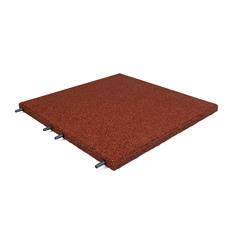 Rubber terrastegel rood 50x50x3cm