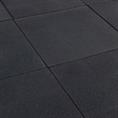 Rubber terrastegel zwart 100x100x2,5cm