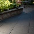 Rubber terrastegel zwart 50x50x2,5cm