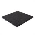 Rubber terrastegel zwart 50x50x2,5cm