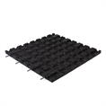 Rubber terrastegel zwart 50x50x2,5cm