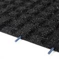 Rubber terrastegel zwart 50x50x2,5cm