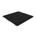 Rubber terrastegel zwart 50x50x3cm