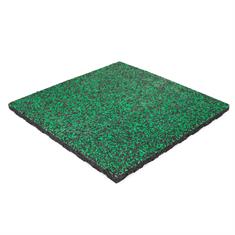 Rubber terrastegel zwart/groen 50x50x4cm
