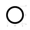 SBR flenspakking 273x220x3mm DN200