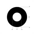 SBR flenspakking 50x22x3mm DN15