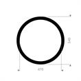 SBR flenspakking 540x470x3mm DN450