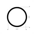 SBR flenspakking 595x520x3mm DN500