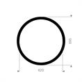 SBR flenspakking 695x620x3mm DN600