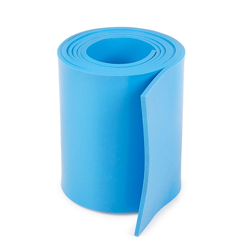 Silicone plaatrubber lichtblauw FDA 10mm (LxB=10x1,2m)