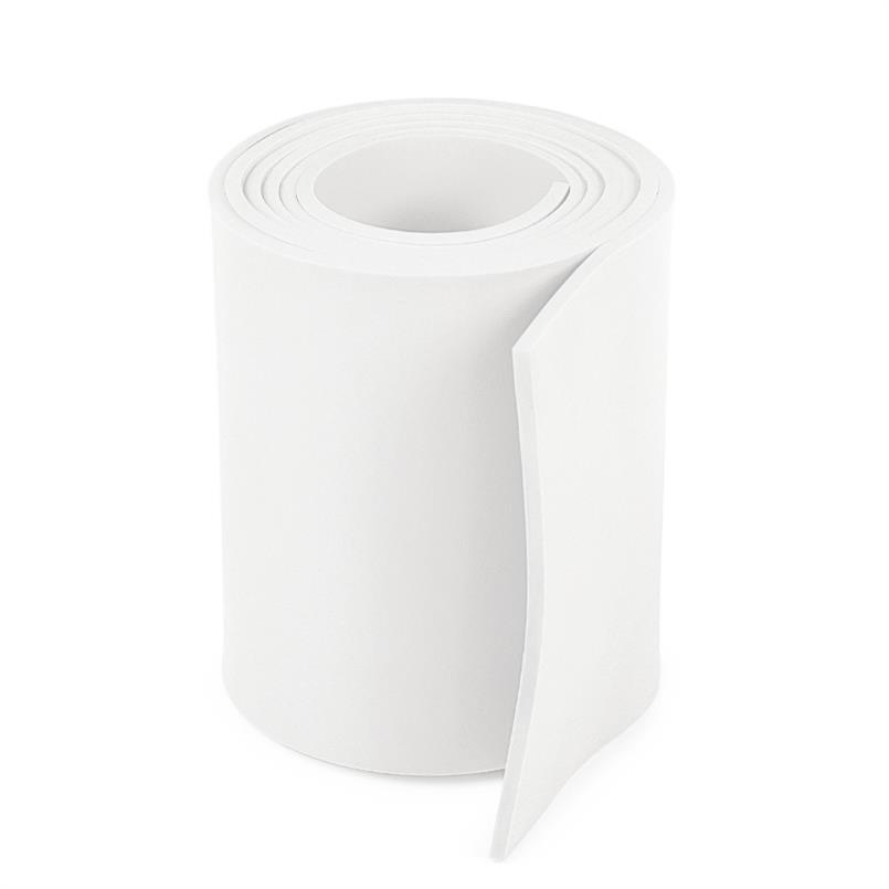 Silicone rubberstrip wit 50x5mm (L=8m)