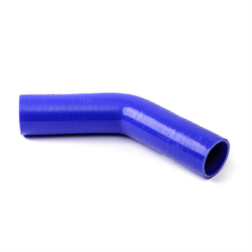 Siliconen bocht 45 graden blauw DN=30mm L=150mm