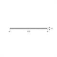 Siliconen mosrubber strip zwart BxH= 100x3mm (L=10m)