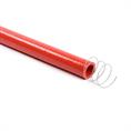 Siliconen slang m/stalen spiraal rood DN=11mm L=1000mm