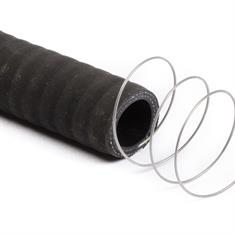 Siliconen slang met stalen spiraal mat zwart DN=32mm L=1000mm