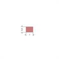 Siliconen spons rubbersnoer rood BxH=7x5,5mm (L=100m)