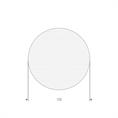 Siliconen spons snoer wit D=10mm (L=10m)