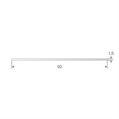 Siliconen strip transparant BxH= 92x1,5mm (L=50m)