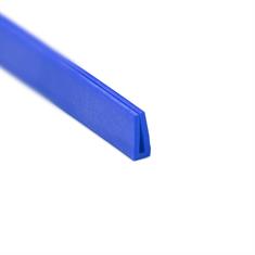 Siliconen U-profiel blauw 1,5mm / BxH=3,5x10mm (L=250m)