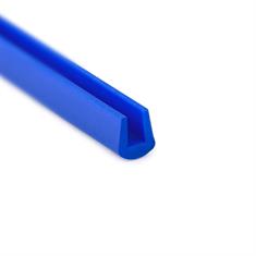 Siliconen U-profiel blauw 4mm / BxH=8x9,3mm (L=200m)