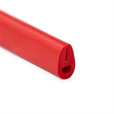 Siliconen U-profiel rood 1,5mm / BxH=9,5x15mm (L=100m)