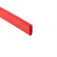 Siliconen U-profiel rood 1mm / BxH=4x10mm (L=200m)