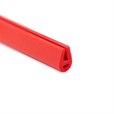 Siliconen U-profiel rood 3,5mm / BxH=7,5x11mm (L=175m)