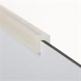 Siliconen U-profiel transparant 3mm / BxH=9x10mm (L=125m)