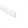 Siliconen U-profiel wit 1mm / BxH=4x10mm (L=200m)