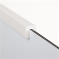 Siliconen U-profiel wit 3mm / BxH=9x10mm (L=125m)