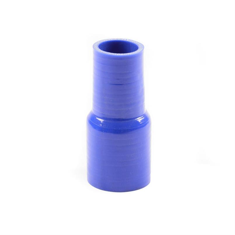Siliconen verloopstuk blauw DN=19/16mm L=127mm