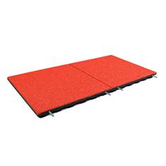 Speelplaatstegel EPDM koraalrood 100x50x4,8cm (incl.pennen)