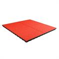 Speelplaatstegel EPDM koraalrood 100x50x4,8cm (inclpennen)