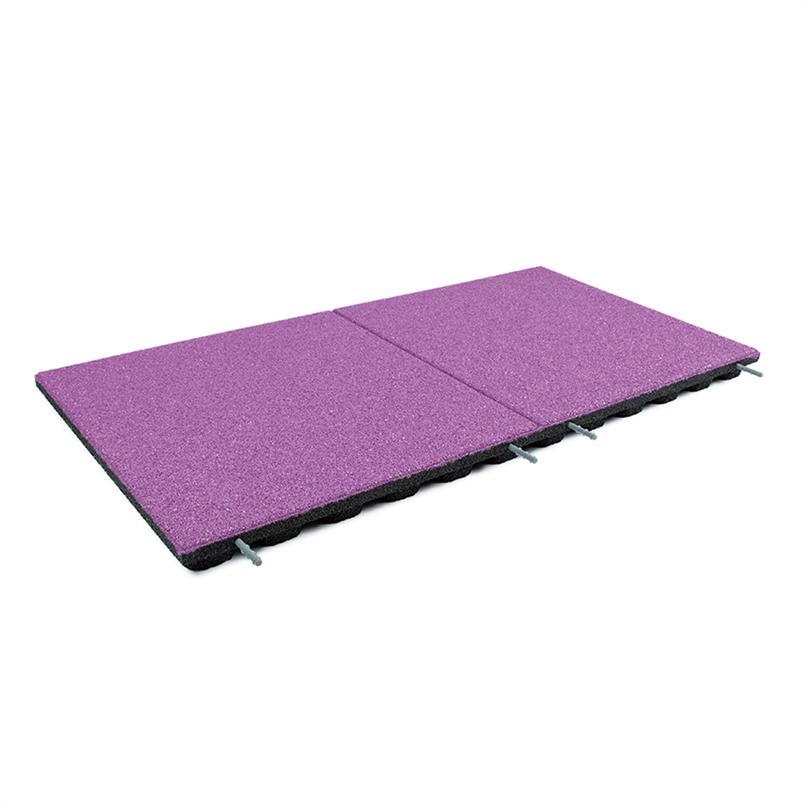 Speelplaatstegel EPDM paars 100x50x4,8cm (inclpennen)