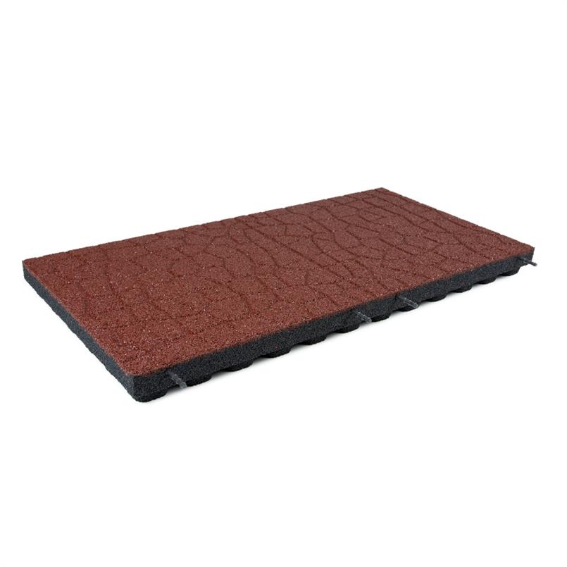 Speelplaatstegel flagstone rood 100x50x7cm