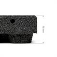Speelplaatstegel flagstone zwart 100x50x7cm (incl.pennen)