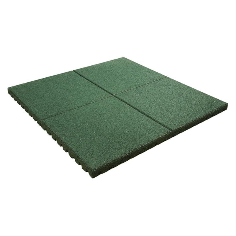 Regelen Opa kan zijn Speelplaatstegel groen 100x100x4,5cm - Speelplaatstegels - Rubberen tegels  - Rubbermagazijn