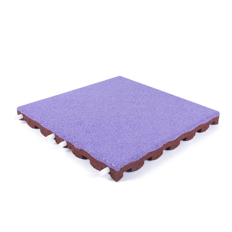 Speelplaatstegel paars 50x50x4,5cm (inclpennen) 2 stuks