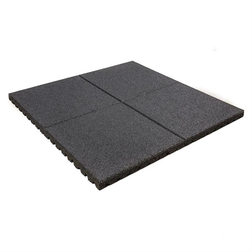 Helm positie Vervelen Speelplaatstegel zwart 100x100x4,5cm - Speelplaatstegels - Rubberen tegels  - Rubbermagazijn