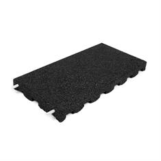 Speelplaatstegel zwart 50x25x4,5cm