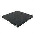 Speelplaatstegel zwart 50x50x7cm (inclpennen) 4 stuks