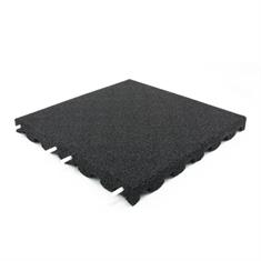 Speelplaatstegel zwart 50x50x7cm (inclpennen) 4 stuks