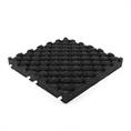 Speelplaatstegel zwart 50x50x8cm (inclpennen) 4 stuks