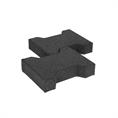 Sportvloer klinkers donkergrijs 20x16,5x4,3cm