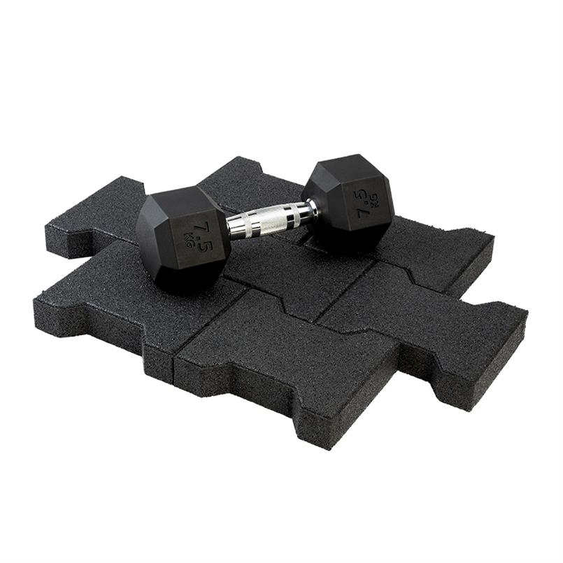 Sportvloer klinkers donkergrijs 20x16,5x4,3cm