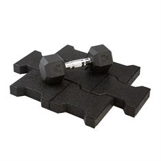 Sportvloer klinkers zwart 20x16,5x4,3cm