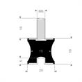 Tailledemper type B/F 20/15x19mm (M6) set 10 stuks