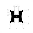 Tailledemper type C/F 10/8x10mm (M4) set 10 stuks